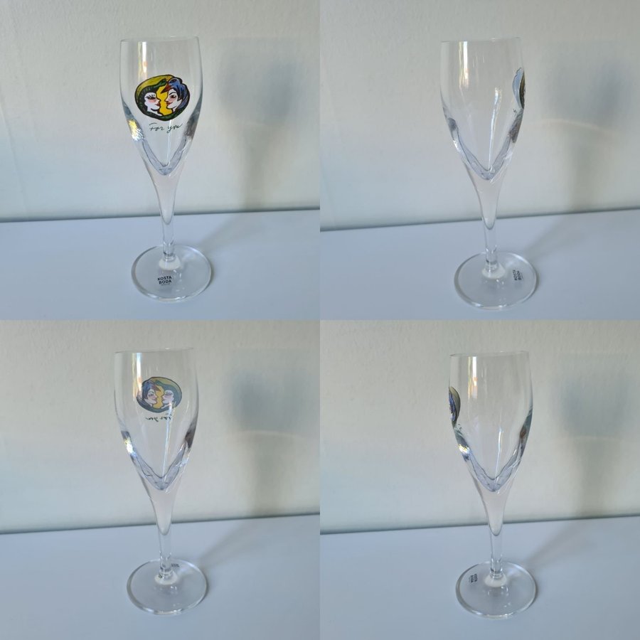 Kosta Boda snapsglas "For You" / Ulrica Hydman-Vallien