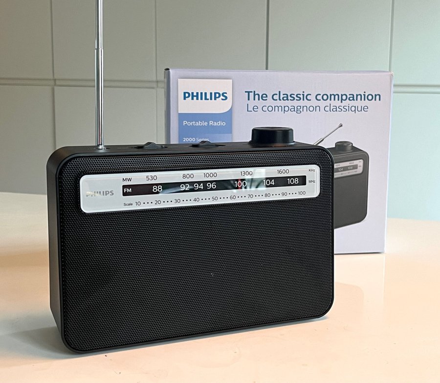 Philips 2000-serien bärbar radio - nyskick