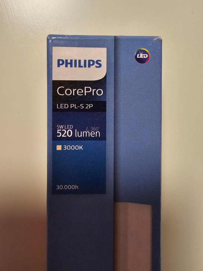 Philips CorePro LED PL-S 2P 5W 520 lumen 30 00K