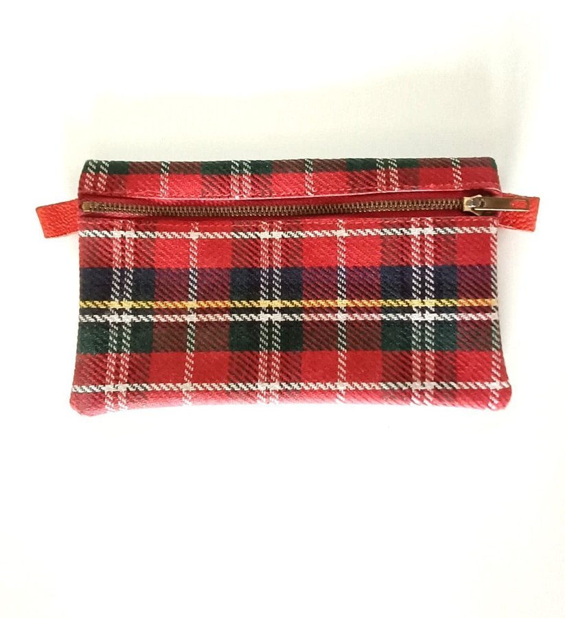 Tartan Pläd franspåse (Tartan Plaid Fringe Pouch)