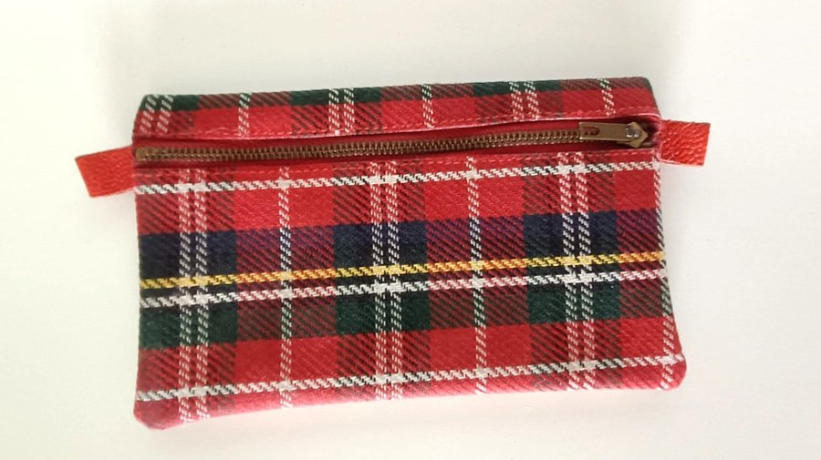 Tartan Pläd franspåse (Tartan Plaid Fringe Pouch)