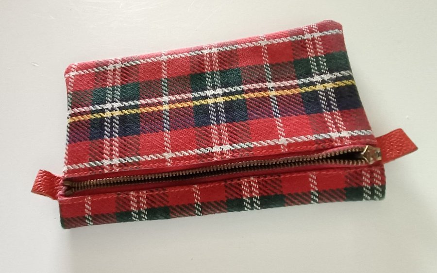 Tartan Pläd franspåse (Tartan Plaid Fringe Pouch)