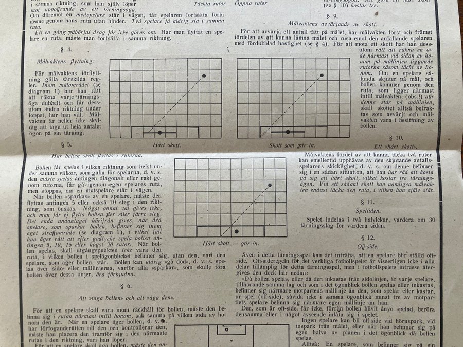 Fotbollsspel - Sällskapsspel från 1918