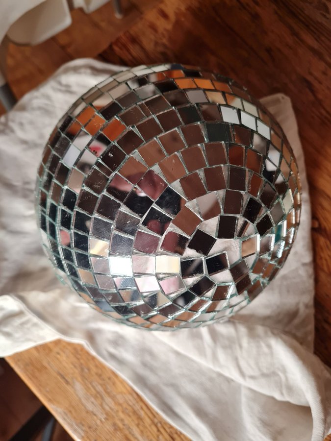 Spegelboll 20 cm disco ljuseffekt