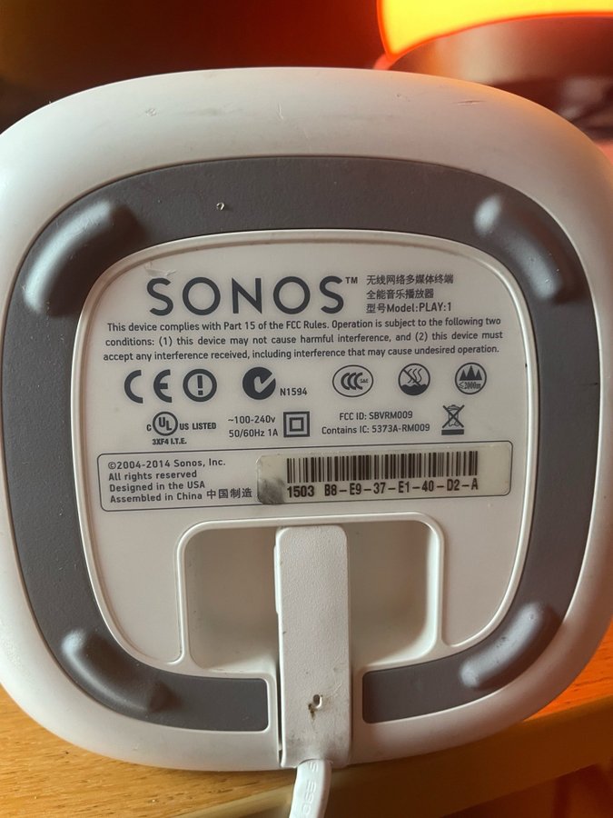 SONOS Play:1 Högtalare