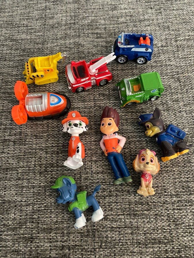 Paw Patrol figurer och fordon