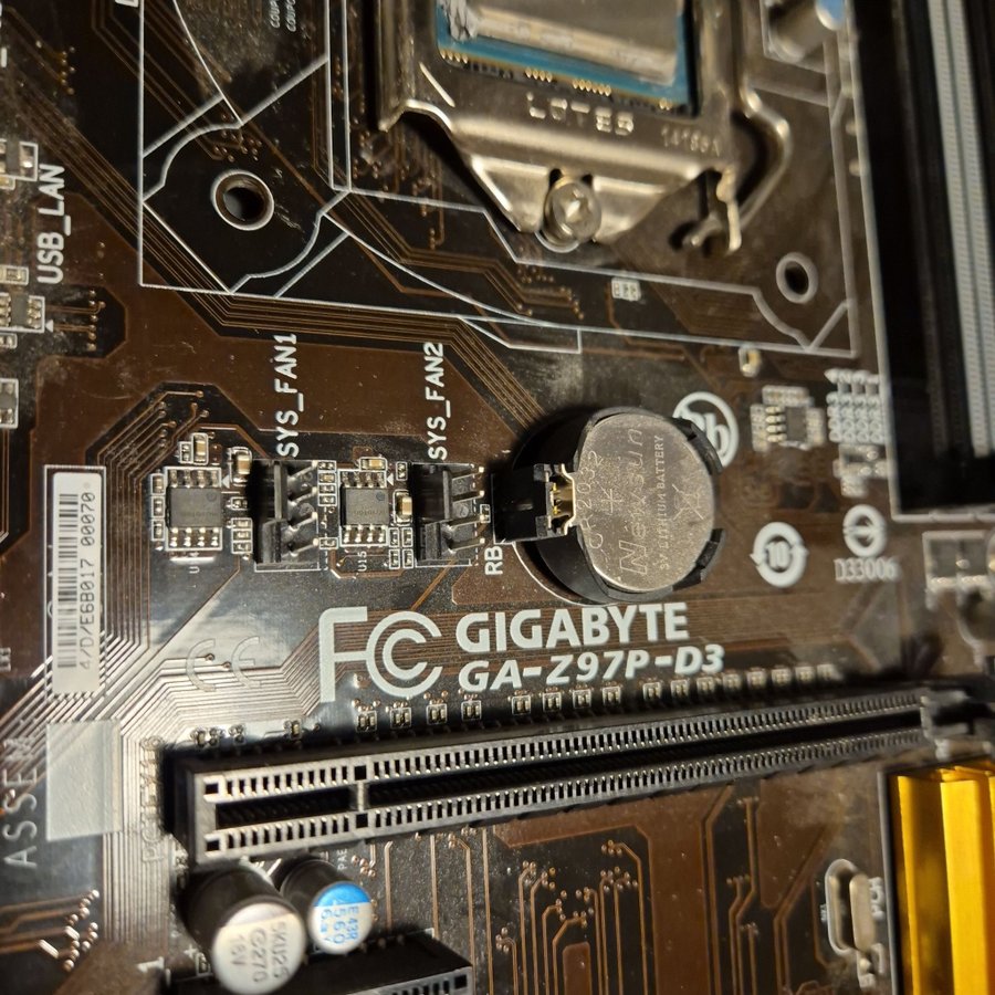 Gigabyte GA-Z97P-D3 + i5 4670k