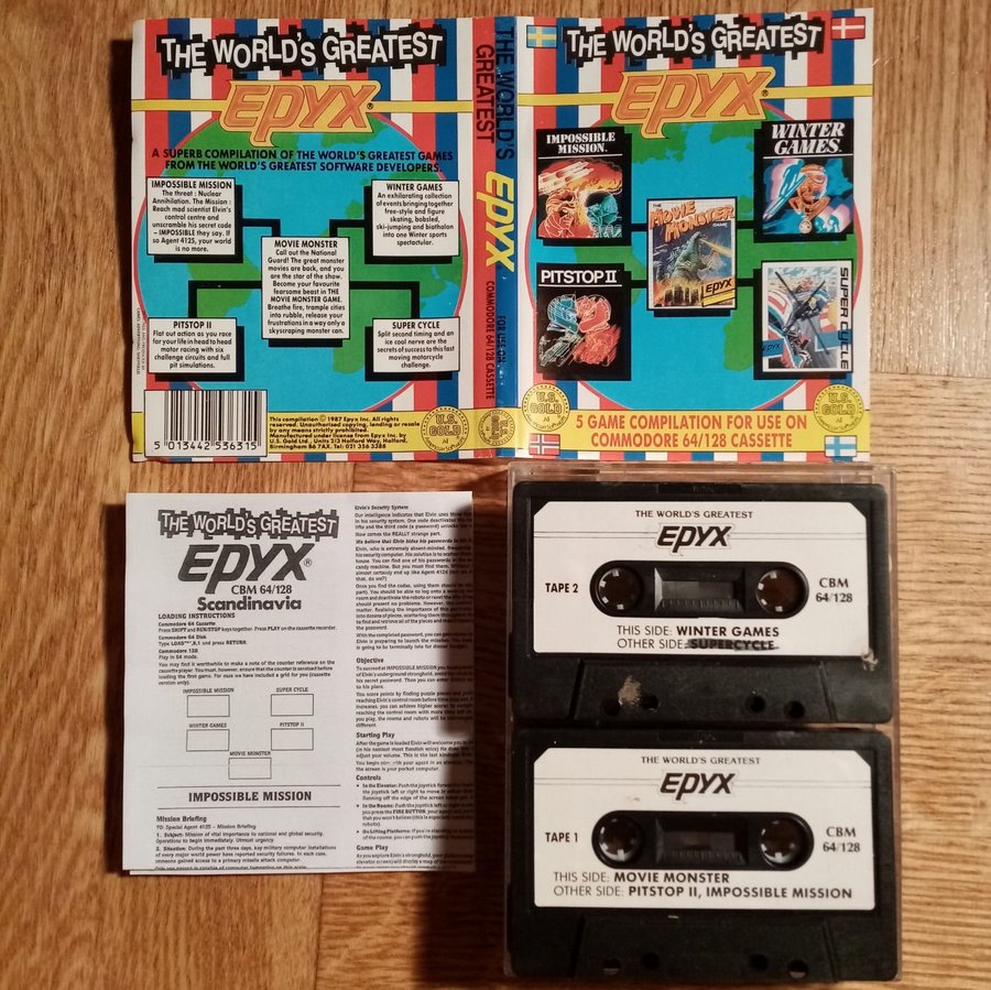 The World's Greatest Epyx (US Gold - Epyx) - Commodore 64 / C64 Spel