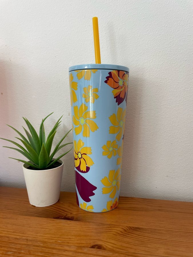 Starbucks® Cold Cup SS Blue Floral 16oz