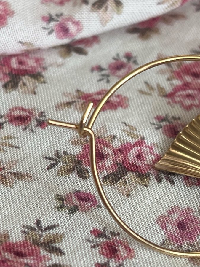 Smyckesset gingko blad halsband örhängen ring