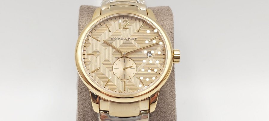 Burberry herenhorloge Goud