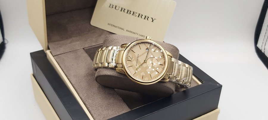 Burberry herenhorloge Goud