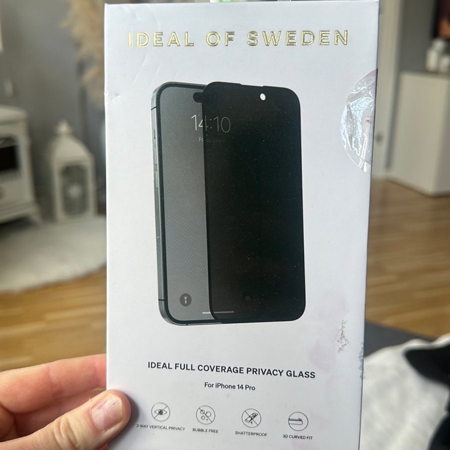 Ideal of Sweden Full Coverage Privacy Glass för iPhone 14 Pro