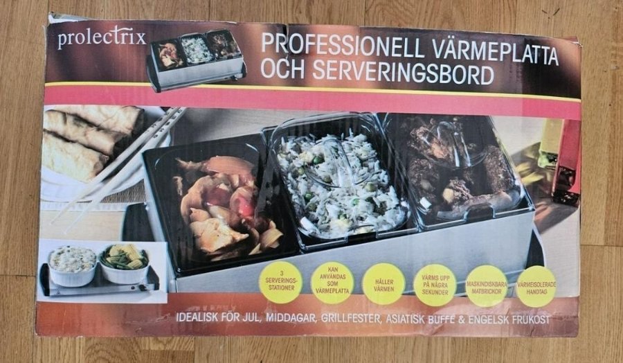 Prolectrix Professionell Värmeplatta och Serveringsbord