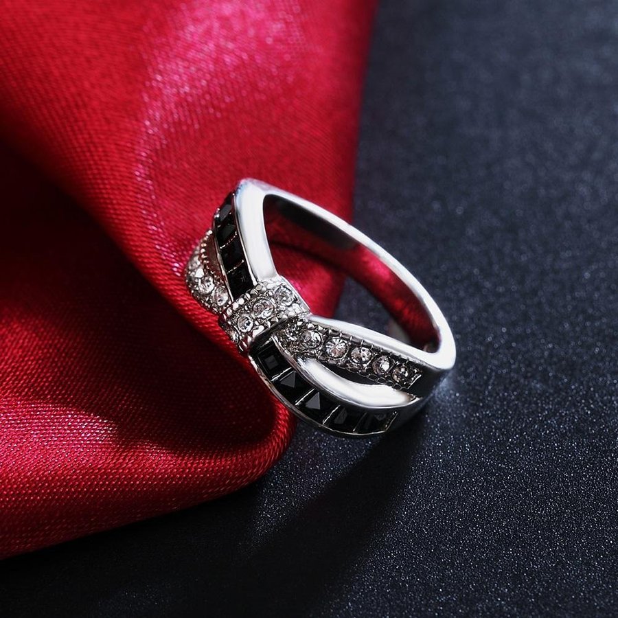 17mm Elegant silver ring 925 stämplad kubisk zirkon silverpläterad ovanlig sten