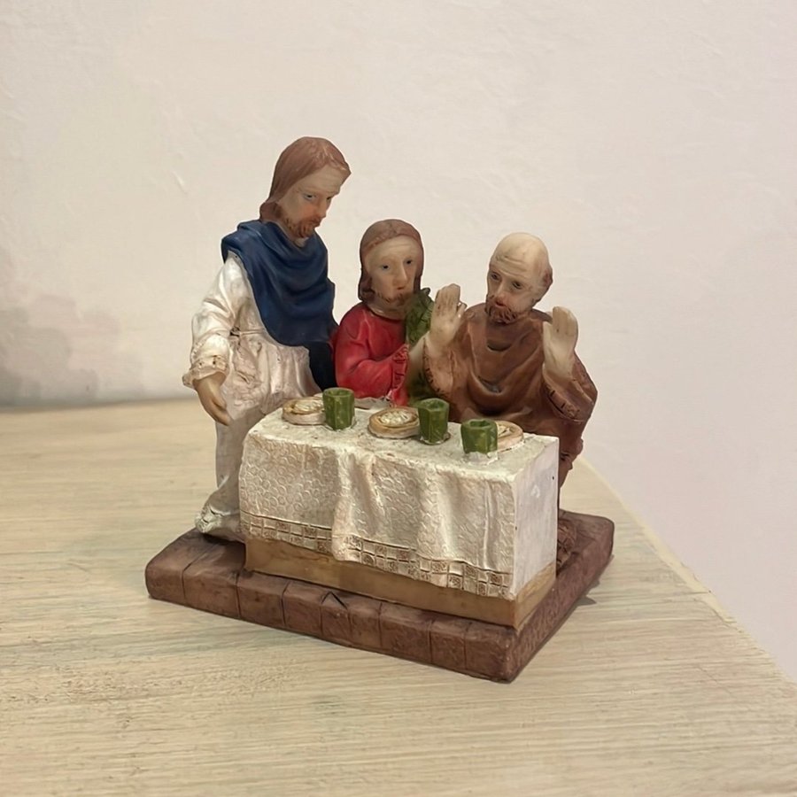 Jesus och lärjungarna figur nattvarden, sista måltiden