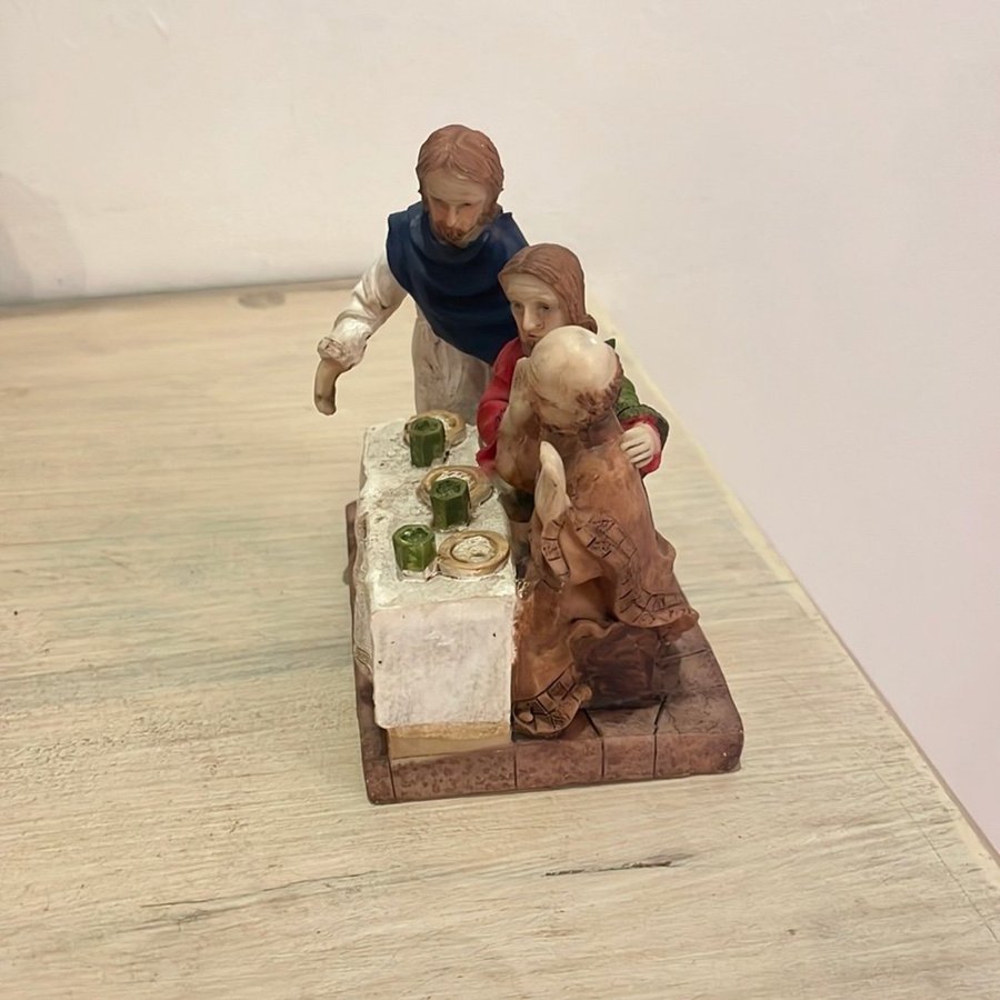 Jesus och lärjungarna figur nattvarden, sista måltiden