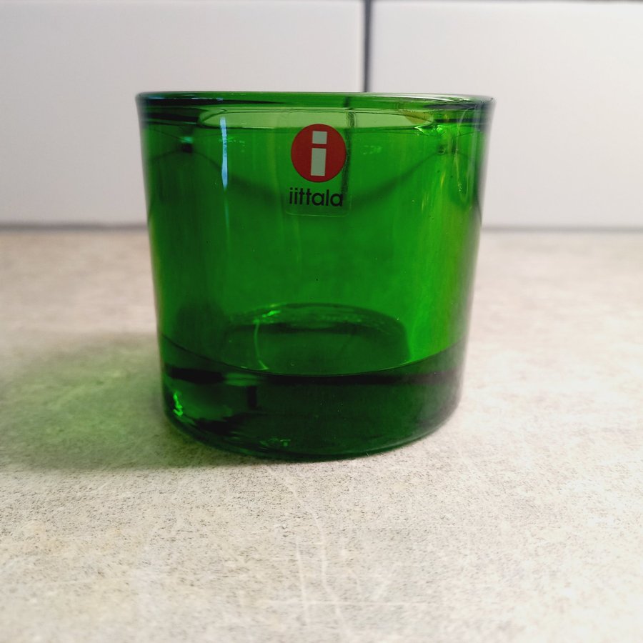 Iittala Kivi Marimekko Ljuslykta Grön Glas