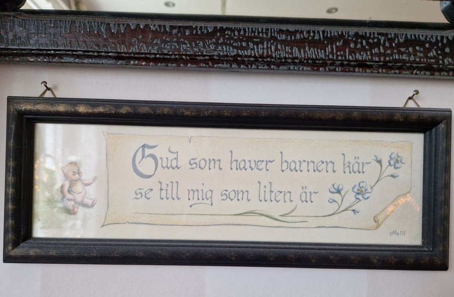 399 krDesign shabby chic Tavla "gud som haver barnen kär" /bön/shabby chic/tavl