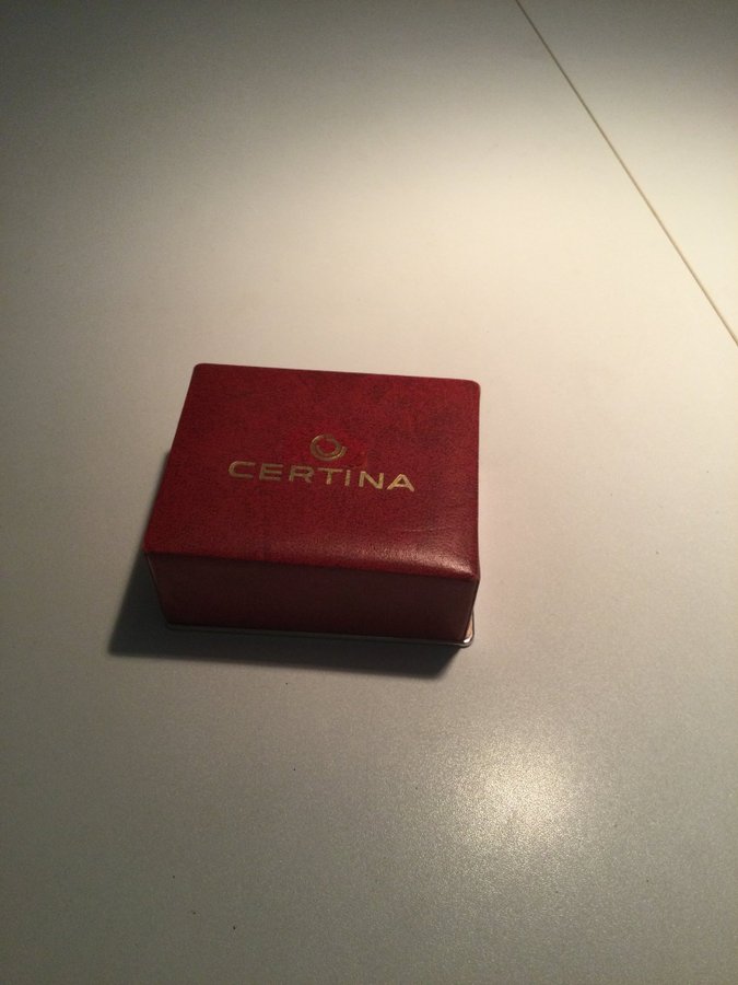 Box Ask fodral etui vintage rare till Certina Armbandsur fr nedlagd butik Fynd