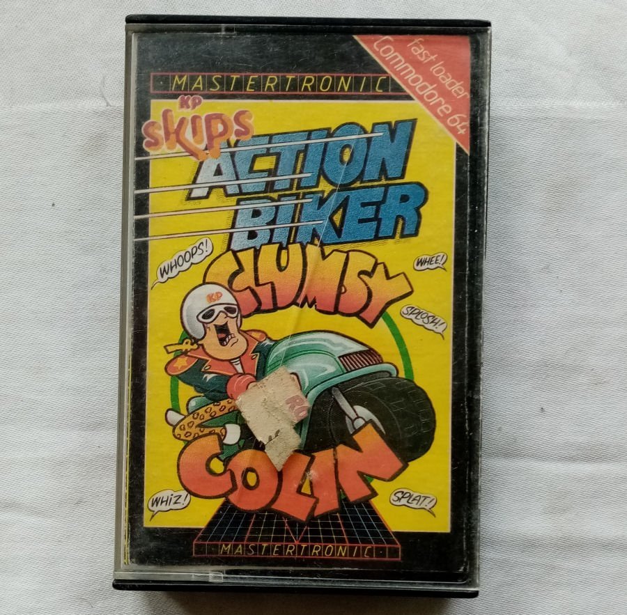 Action Biker with Clumsy Colin (Mastertronic) - Commodore 64 / C64 Spel