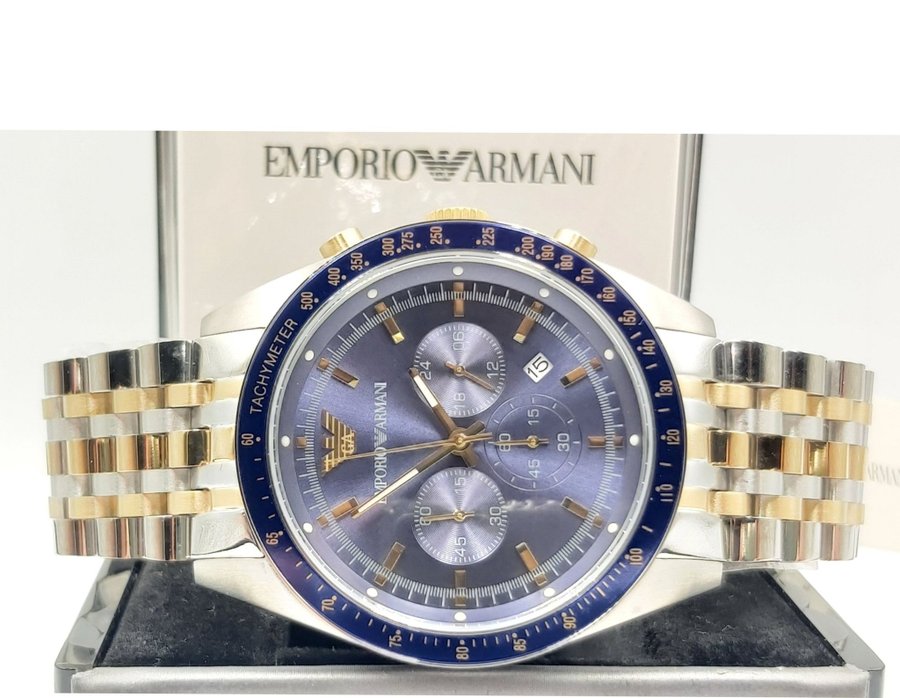 Emporio Armani Tazio AR8030 Chronograaf Herenhorloge nieuw