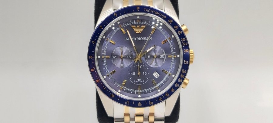 Emporio Armani Tazio AR8030 Chronograaf Herenhorloge nieuw