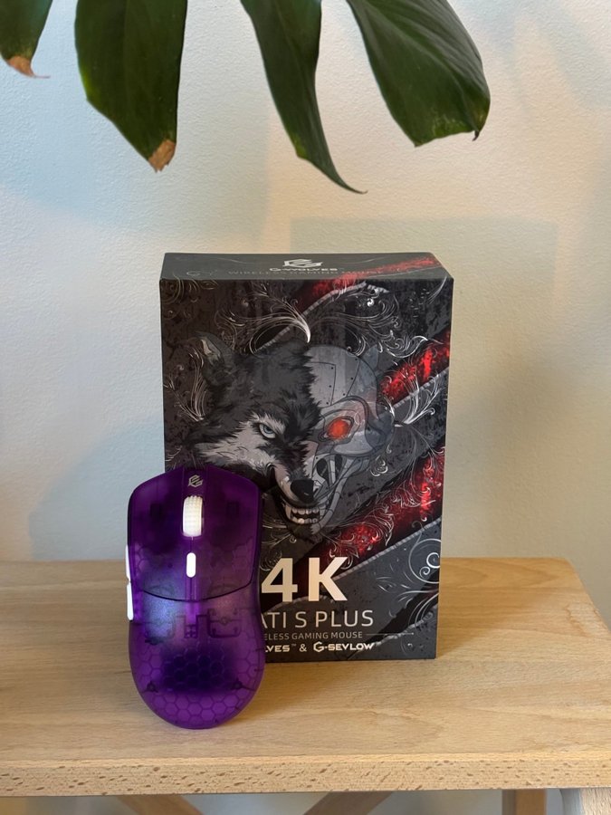 HTS Plus 4K Trådlös Gamingmus - Violet