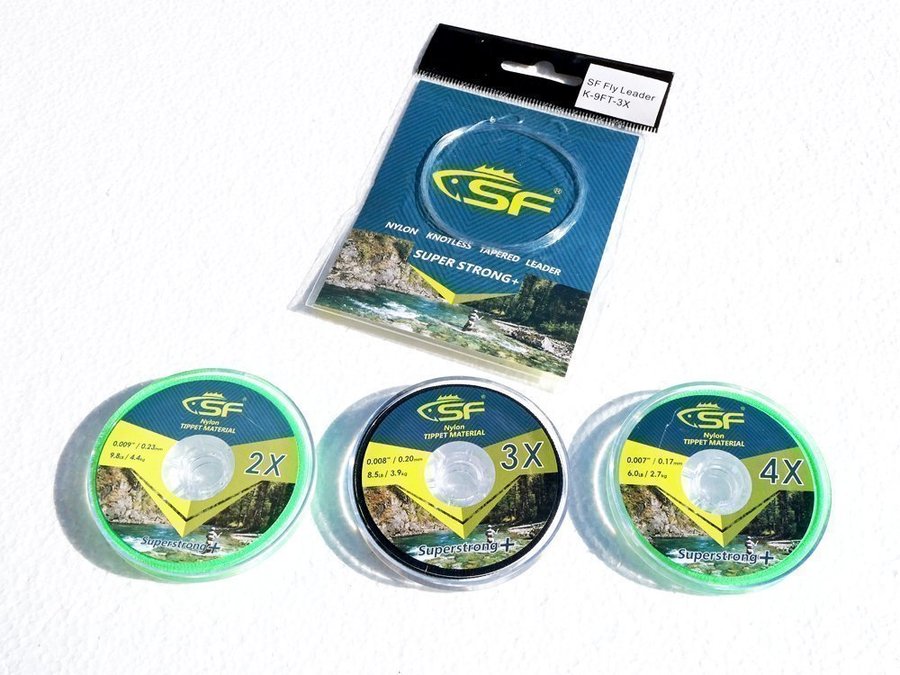 Pro Fly 9´ 3X Tafs + 2X-3X-4X Material 75-100 m