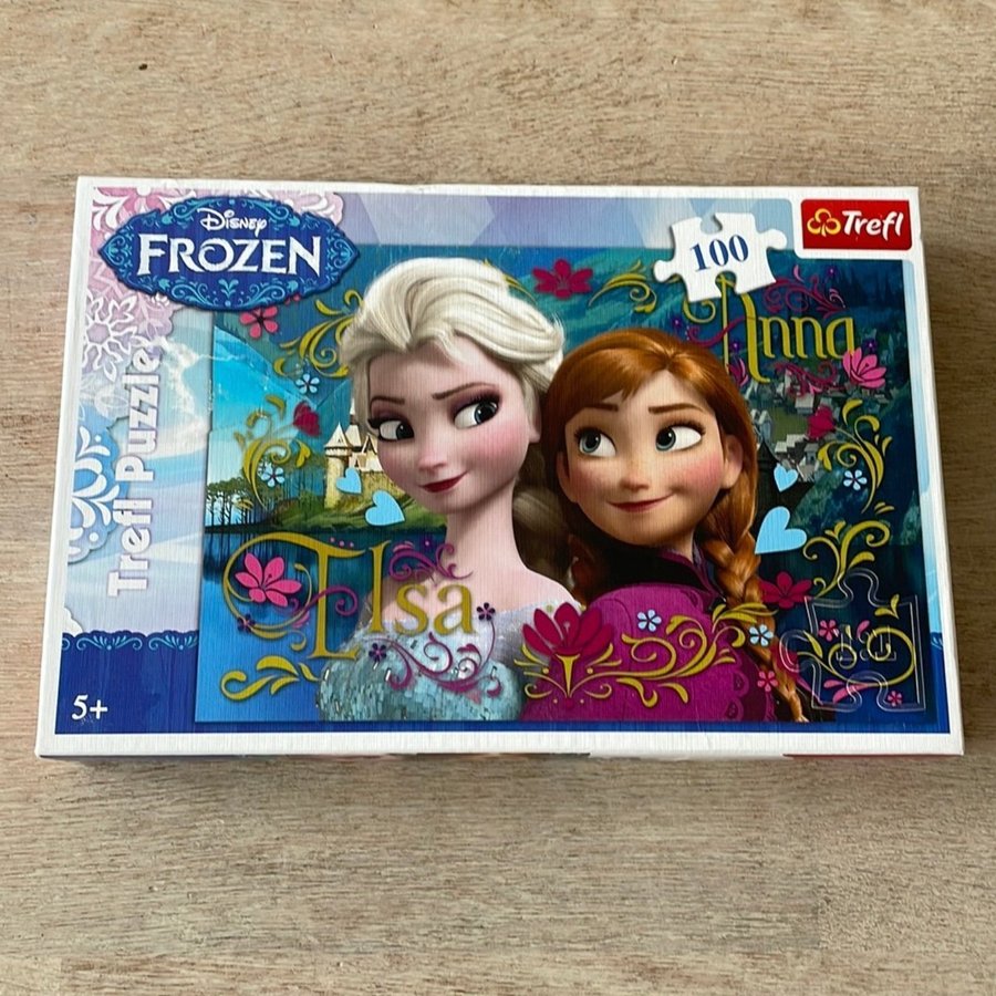 Pussel 100 bitar från 5 år frost frozen Elsa  Anna julklapp