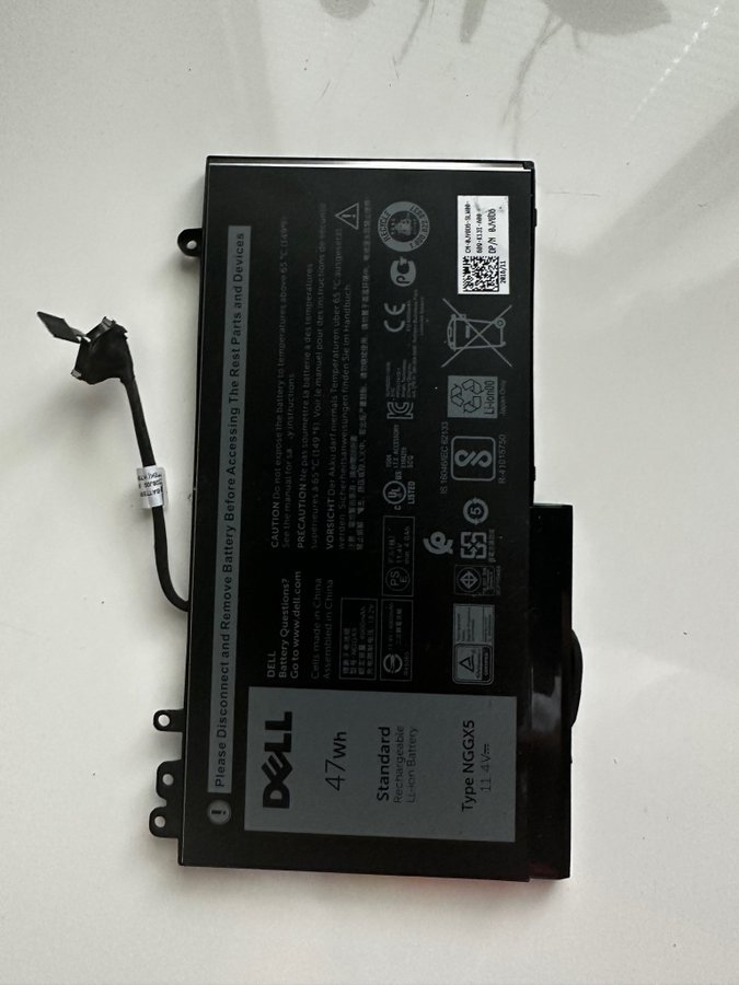 Dell E5270, E5470, E5570 batteri NGGX5 med kabel