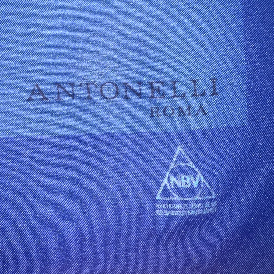 Stor blå sjal från Antonelli Roma vintage retro NBV