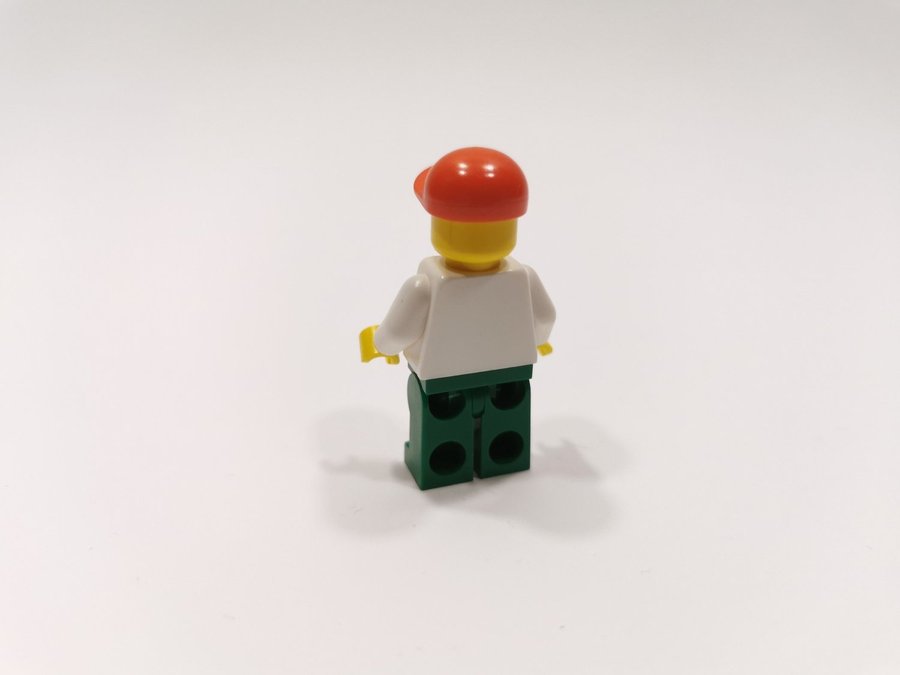 Lego - minifigur - city - verkstadsarbetare - grön