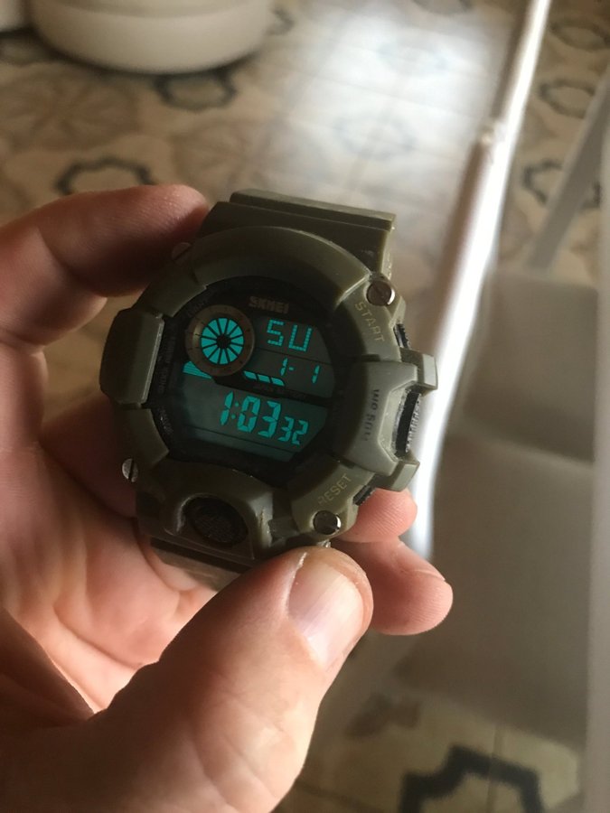 Skmei Digital Military Green Watch