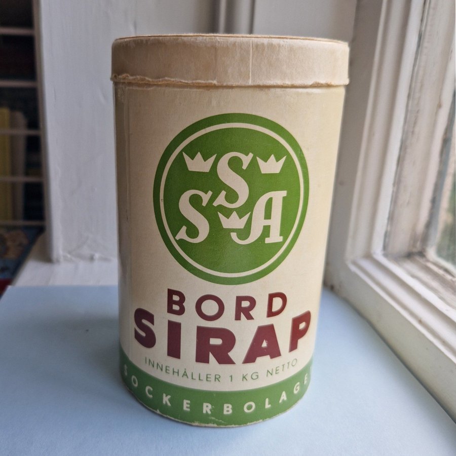 Pappersburk SSA Bord Sirap RETRO