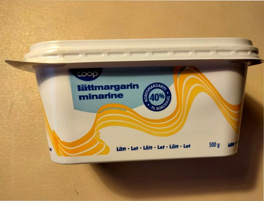 Margarinask från Coop 2006 ~ Minarine bordsmargarin 500 g ~ NOSTALGI