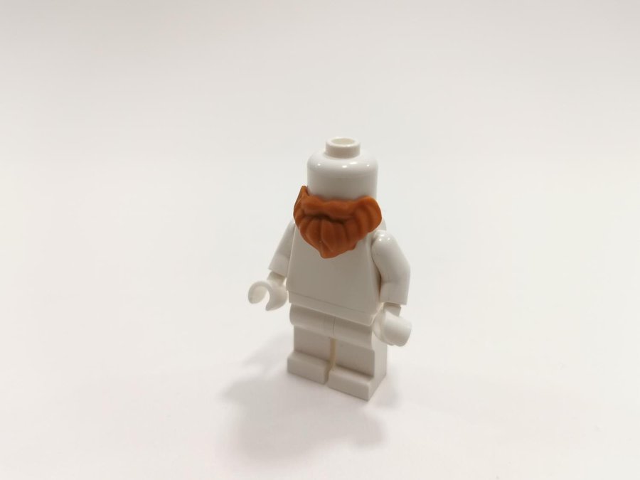 Lego - tillbehör - skägg - beard - part 93223 - dark orange