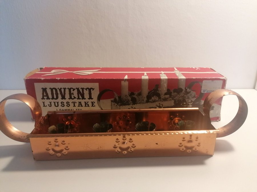 Retro Vintage Advent Ljusstake i Gammal Stil