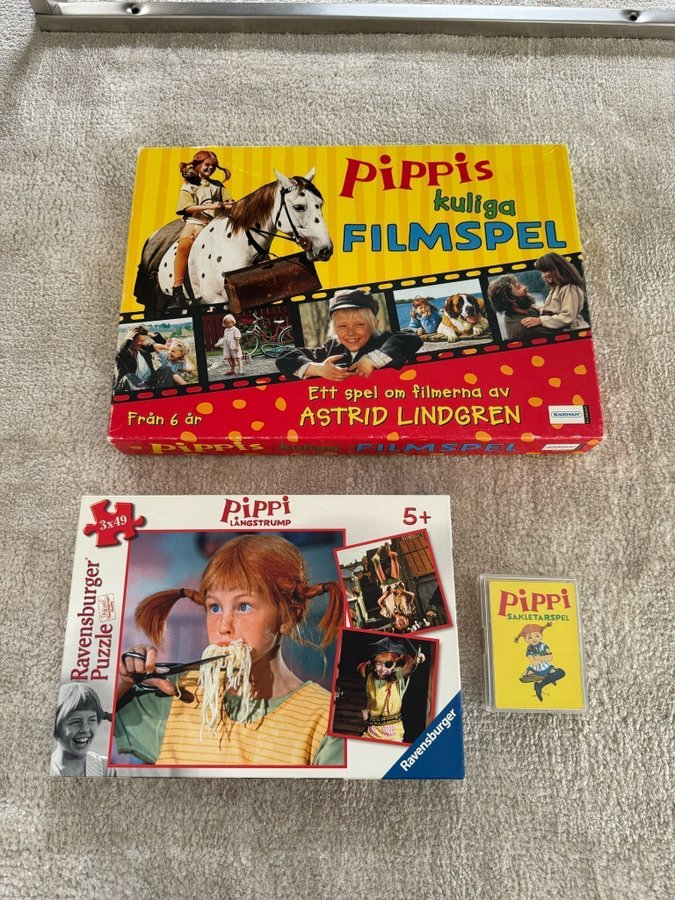 Pippi filmspel pussel och sakletarspel