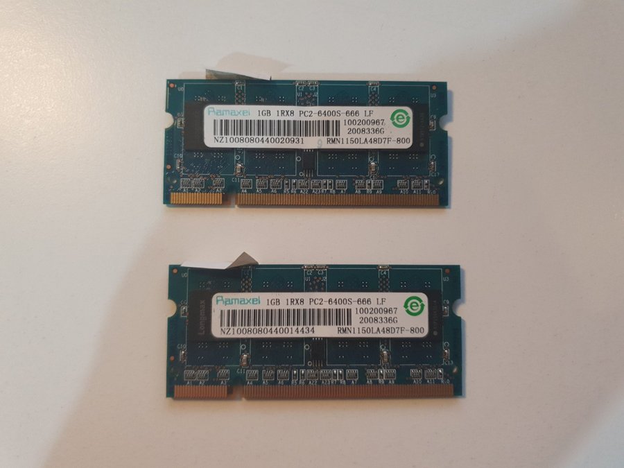 2*1GB DDR2 800MHz