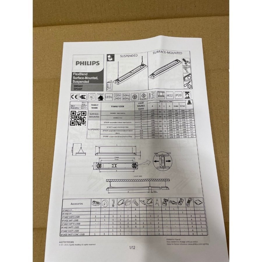 Philips LED Panel FlexBlend SP342P