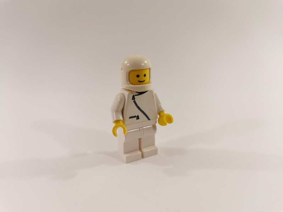 Lego - minifigur - city - racerförare - vit