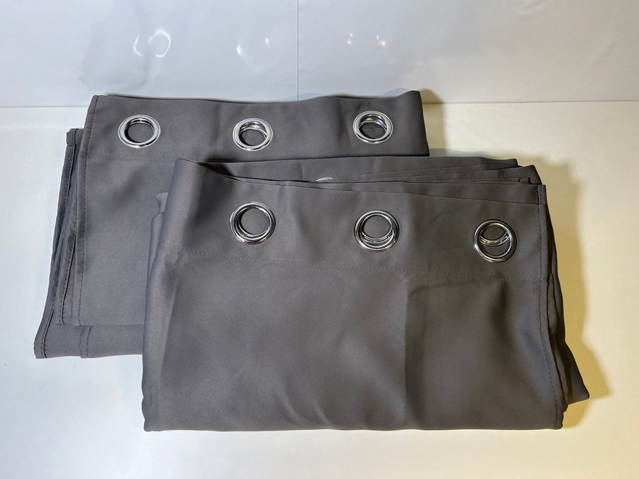 BID! Thermal Curtains, Extra Wide, Set of 2, 245x200cm, Grey! New!