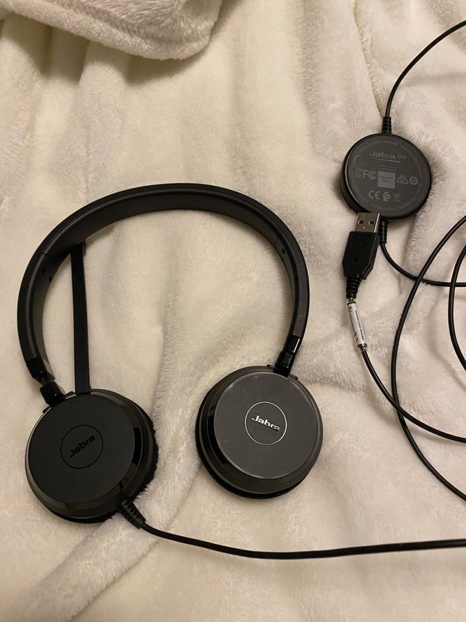 Hörlurar headset mikrofon Jabra Evolve