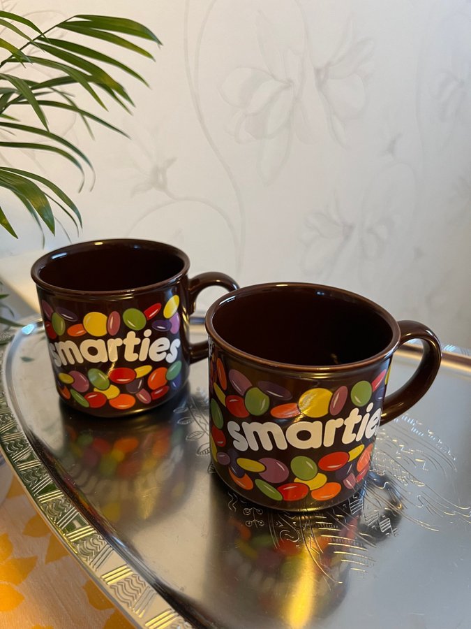 Smarties muggar - Hornsea England - Vintage