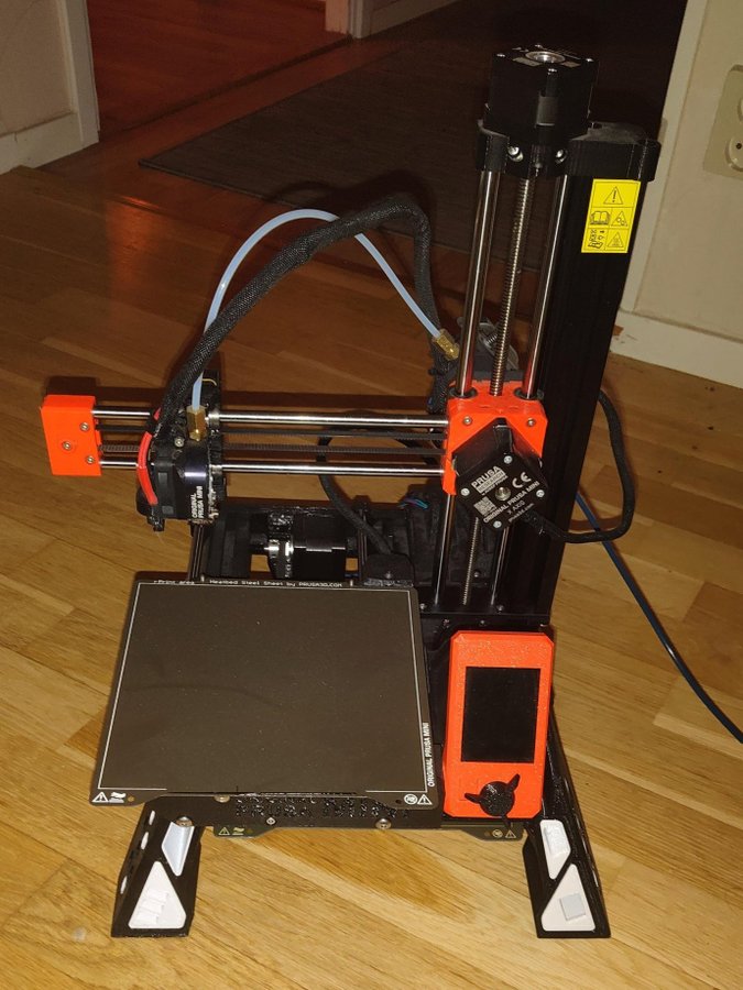 3D-skrivare Prusa Mini Uppgraderad och massa reservdelar