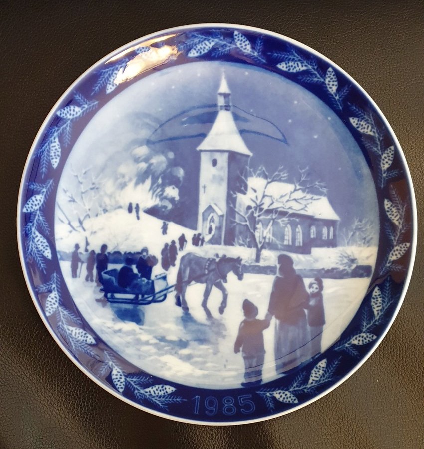 Heinrich Villeroy  Boch jultallrik 1985