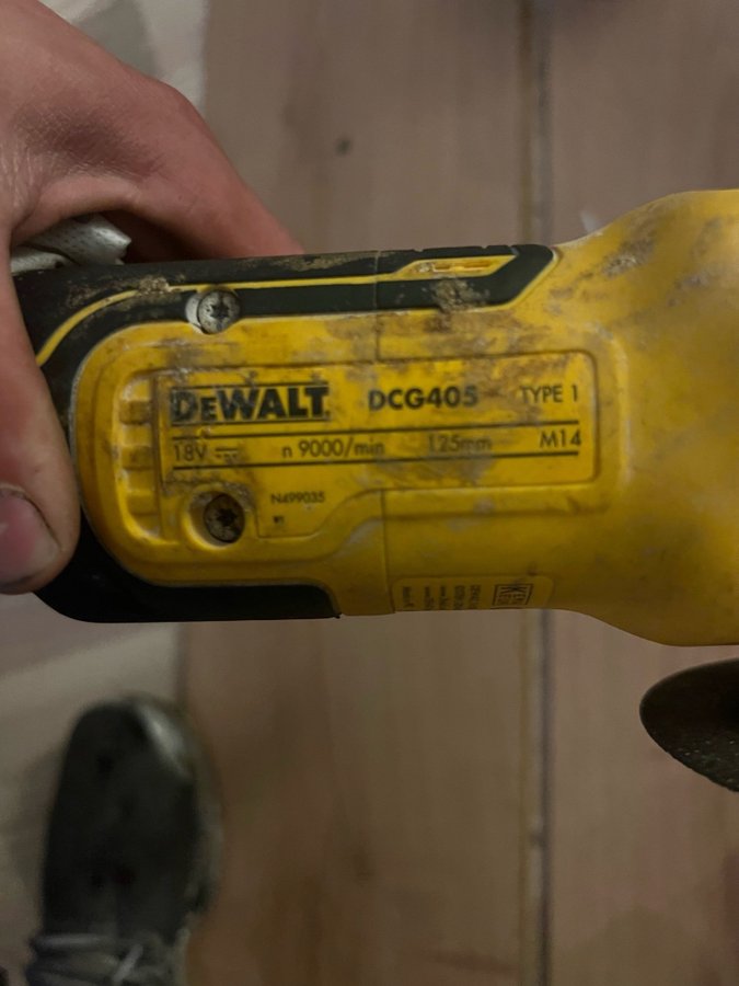 Dewalt vinkelsliber DCG405 18V