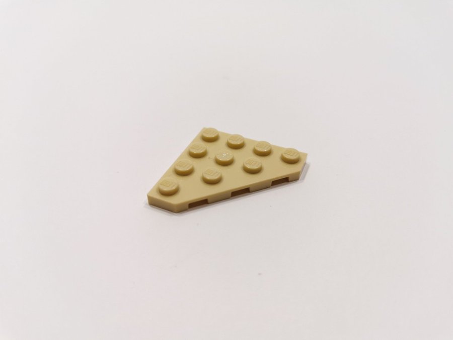 Lego - vinge - plate - hörn - 4x4 - part 30503 - ljusbiege (tan)