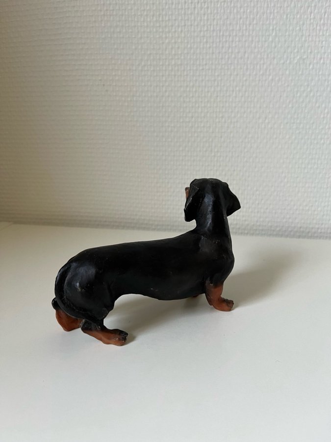 Tax korthårig dachshund gullig prydnad